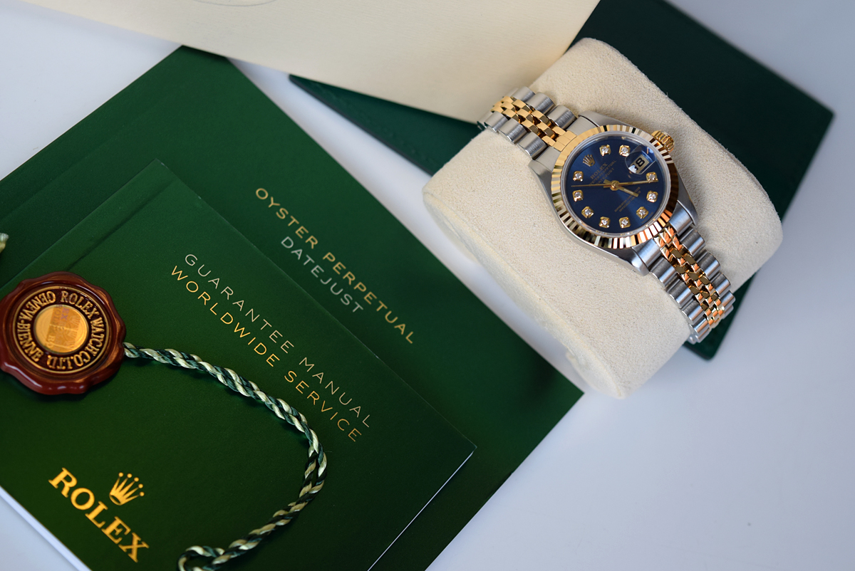 ROLEX Datejust (Ladies) - 18K GOLD & STAINLESS STEEL with NAVY BLUE DIAL - Image 11 of 12