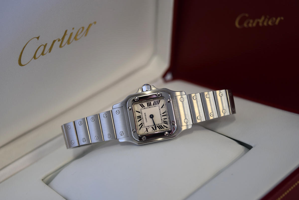 Cartier – Santos (W20056D6 / 1565) Stainless Steel with White Dial