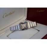 Cartier – Santos (W20056D6 / 1565) Stainless Steel with White Dial