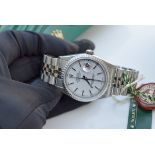 Stunning Rolex Datejust 36mm Mens Model Ref 16220 (White Stick Dial)