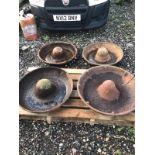 4 X MEXICAN HAT TROUGHS