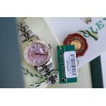 *Pink & Diamond* Rolex Lady DateJust 26' - Box/Papers etc