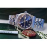 *Blue Diamond* Rolex Datejust 36mm (Stainless Steel/ Mens)