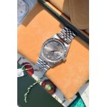 *Diamond* Rolex Datejust (Mens) - Slate Grey Diamond Dial (Box & Papers etc.)