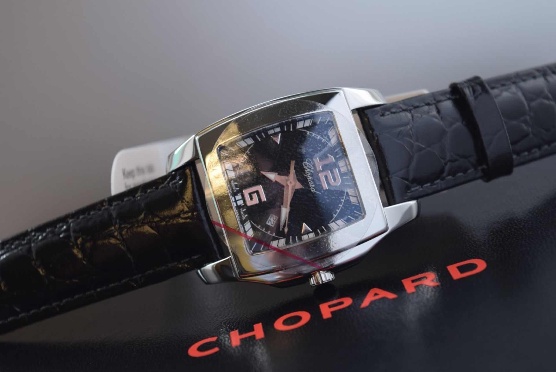 *Stunning* Chopard Two O Ten - Black Dial & Black Croco Bracelet - Image 3 of 6