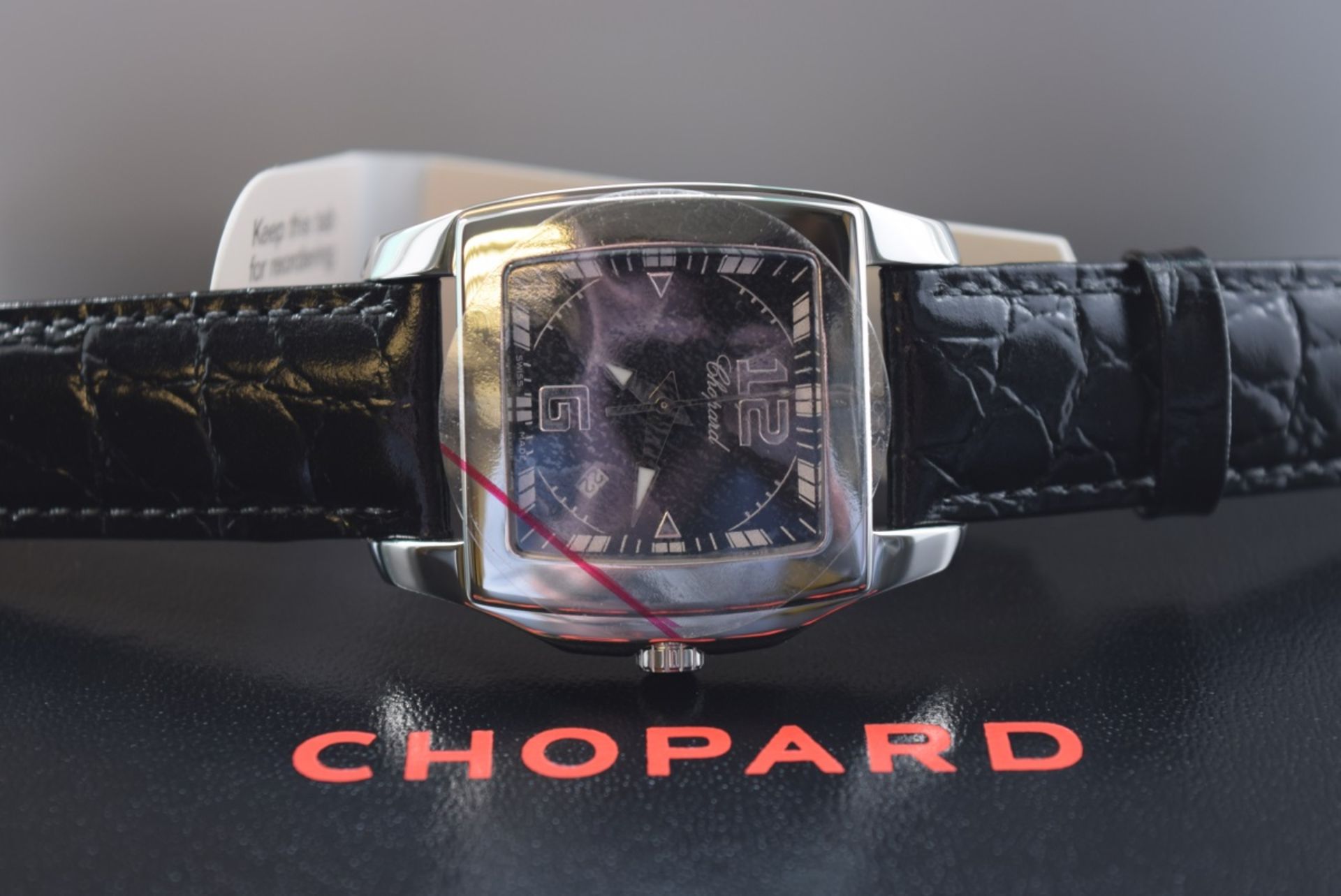 *Stunning* Chopard Two O Ten - Black Dial & Black Croco Bracelet - Image 6 of 6