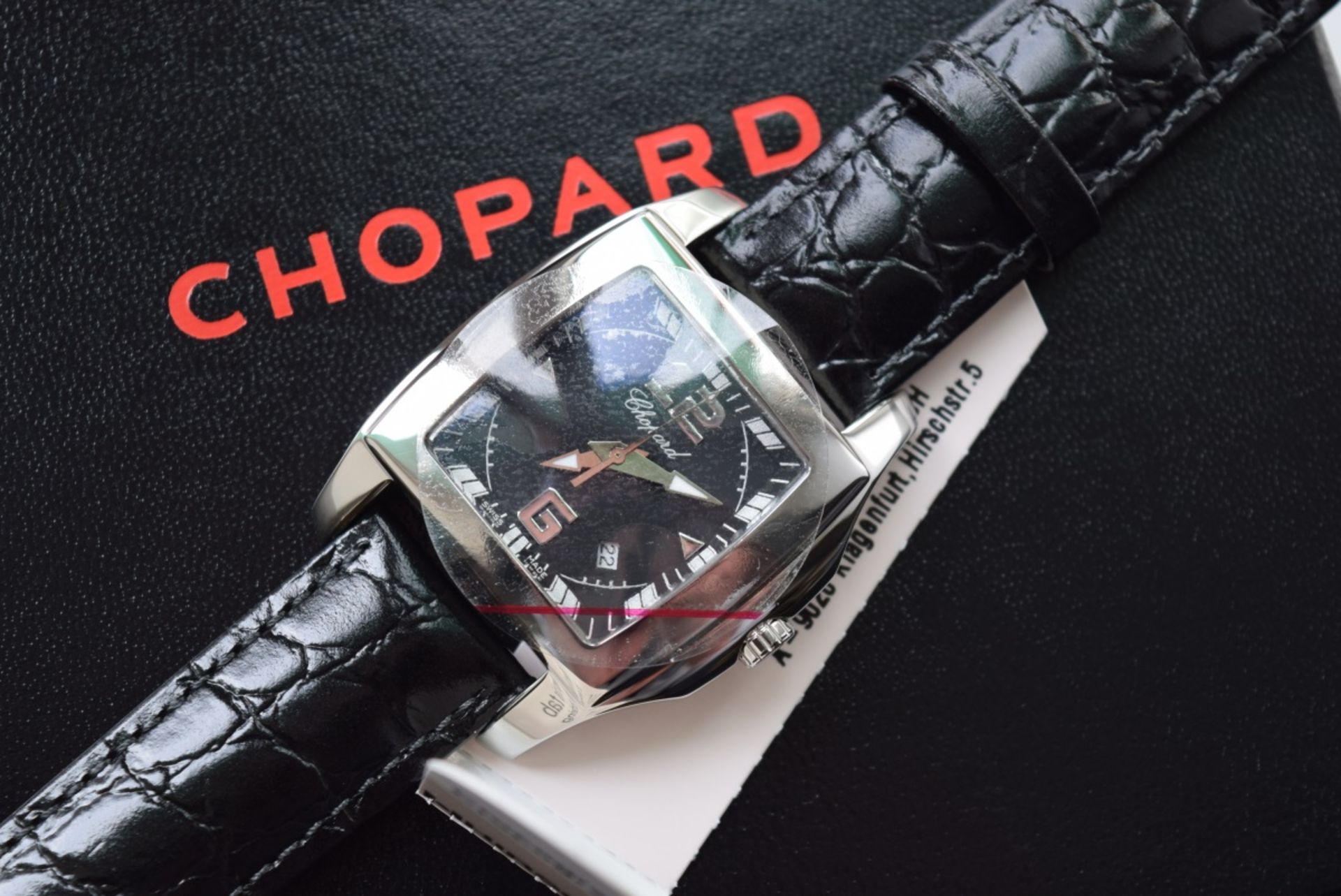 *Stunning* Chopard Two O Ten - Black Dial & Black Croco Bracelet - Image 5 of 6