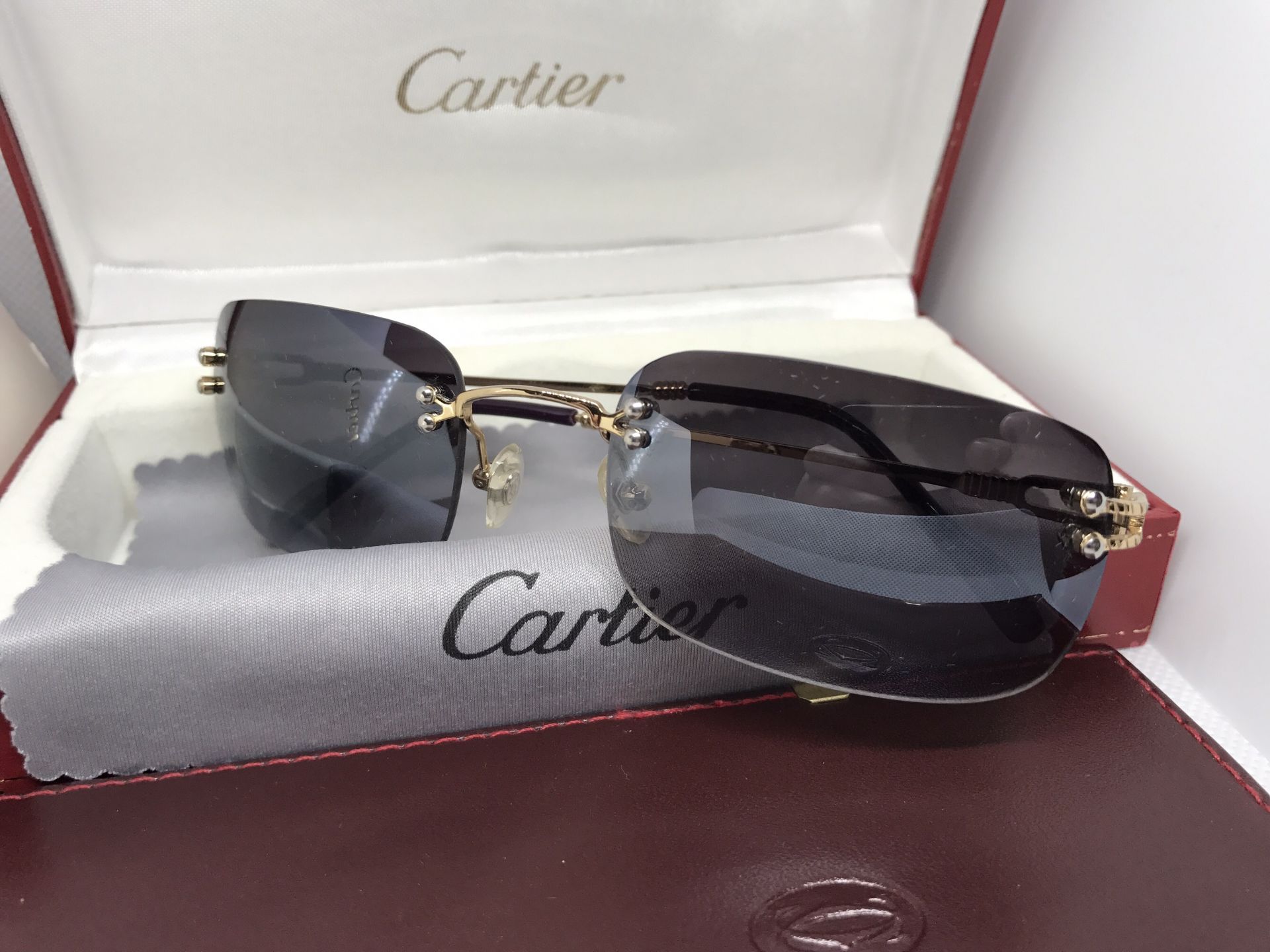 CARTIER SUNGLASSES WITH BOX & CASE