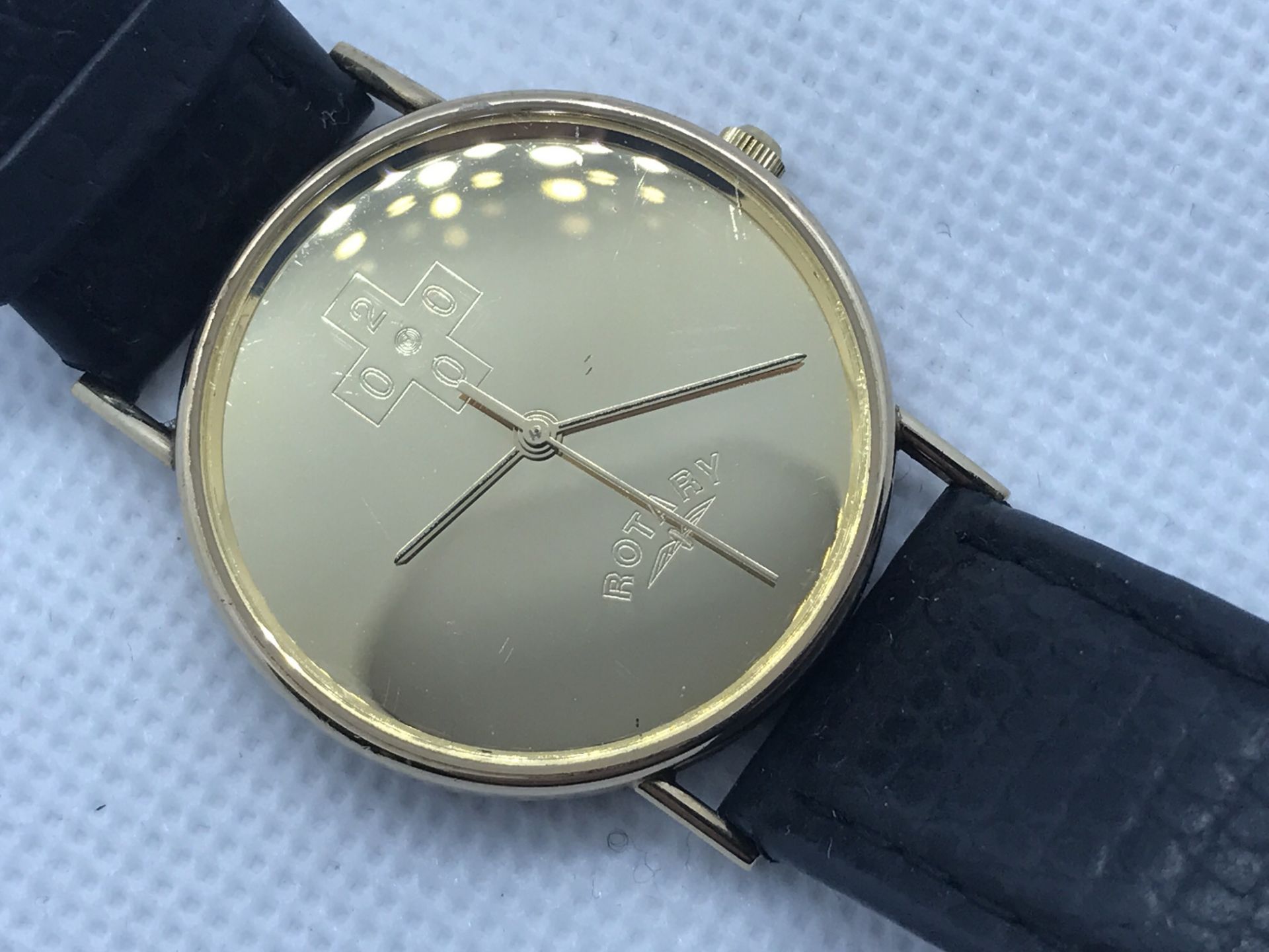 MILLENIUM 2000 9ct GOLD ROTARY WATCH - Image 3 of 5