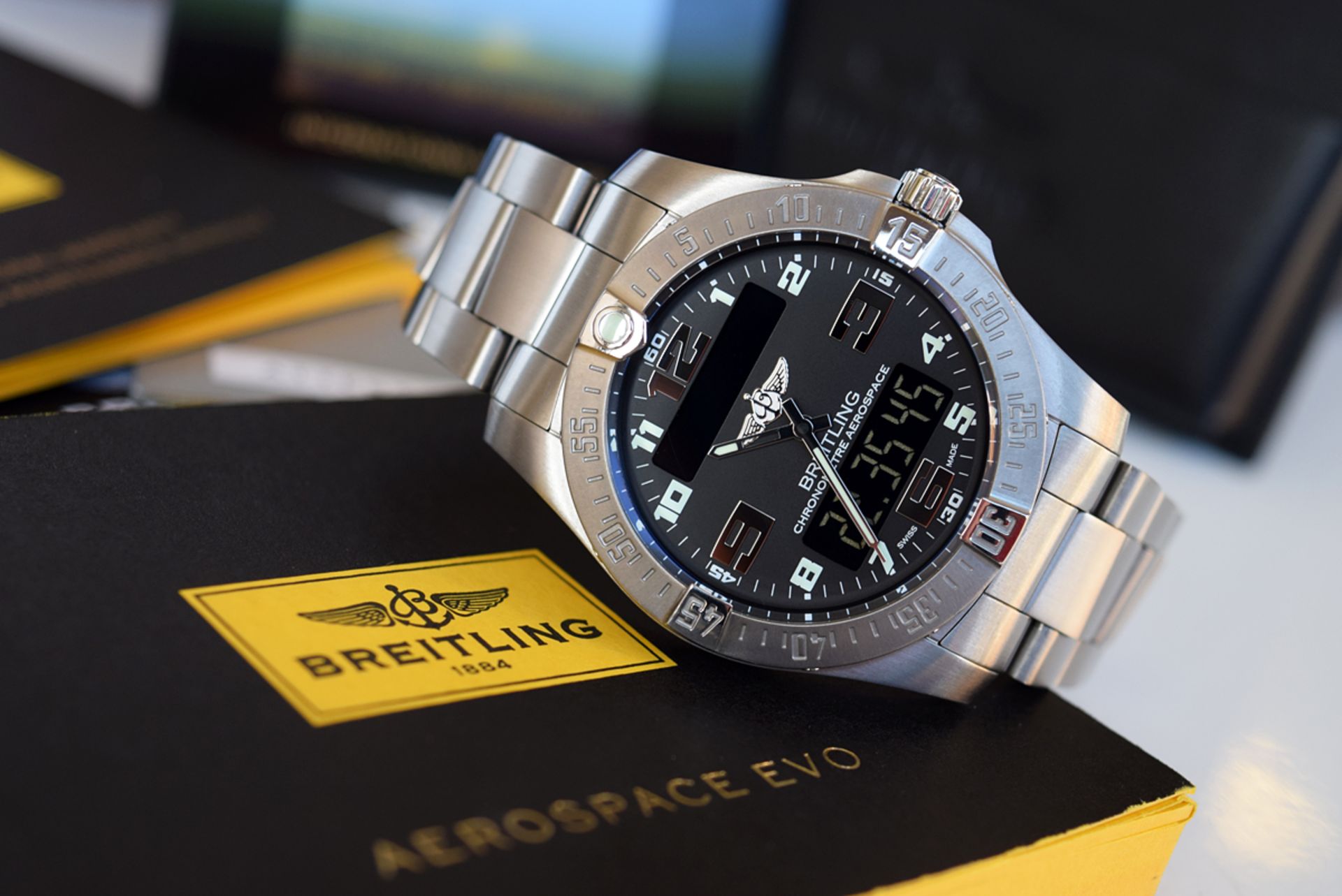 BREITLING - AEROSPACE 'EVO' (E79363) - PRO SERIES - BLACK DIAL! - Image 2 of 11