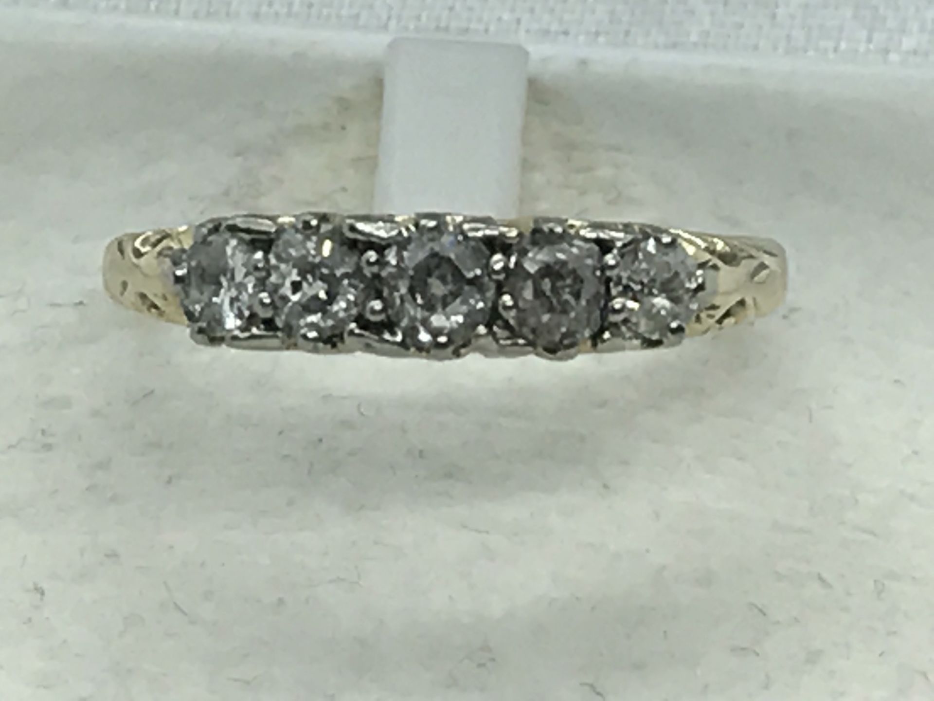 18ct GOLD VICTORIAN 0.50ct DIAMOND RING