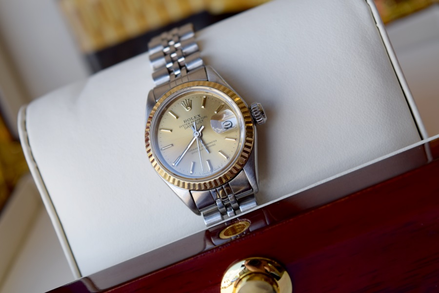 Rolex Datejust 26 Champagne - Bimetal 18k Gold & Steel Oyster with Champagne Dial & Jubilee bracelet - Image 3 of 4