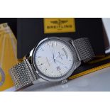 BREITLING - TRANSOCEAN DAY & DATE (A45310) * SILVER DIAL