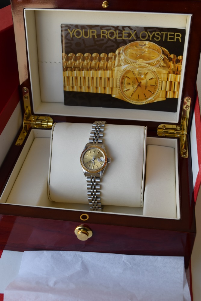 Rolex Datejust 26 Champagne - Bimetal 18k Gold & Steel Oyster with Champagne Dial & Jubilee bracelet - Image 2 of 4