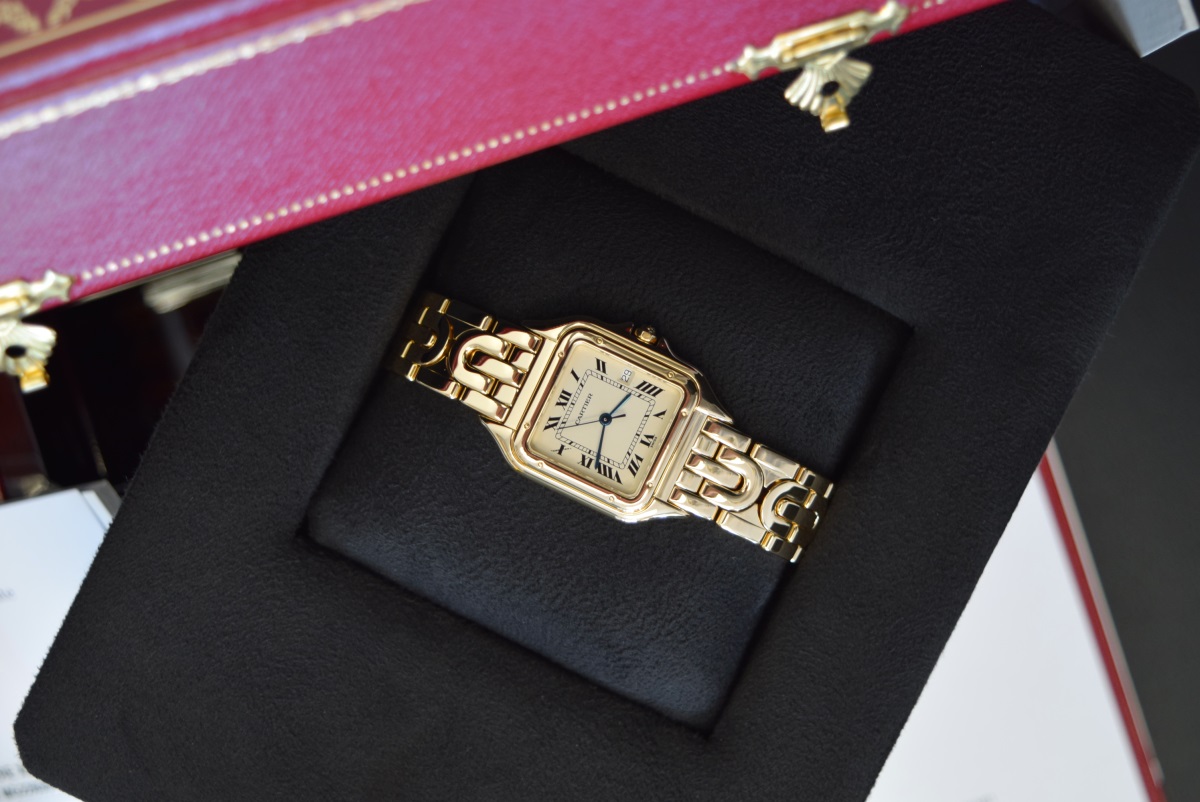 Solid 18K Gold Cartier Panthere XL - Very Rare XL 'Art Deco' Model (Boxset & Certificate) - Image 12 of 15