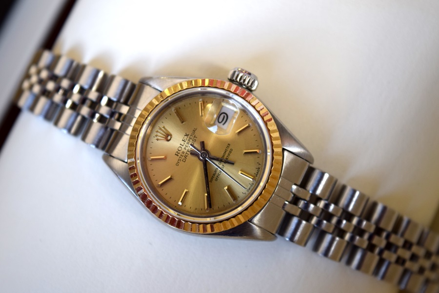 Rolex Datejust 26 Champagne - Bimetal 18k Gold & Steel Oyster with Champagne Dial & Jubilee bracelet