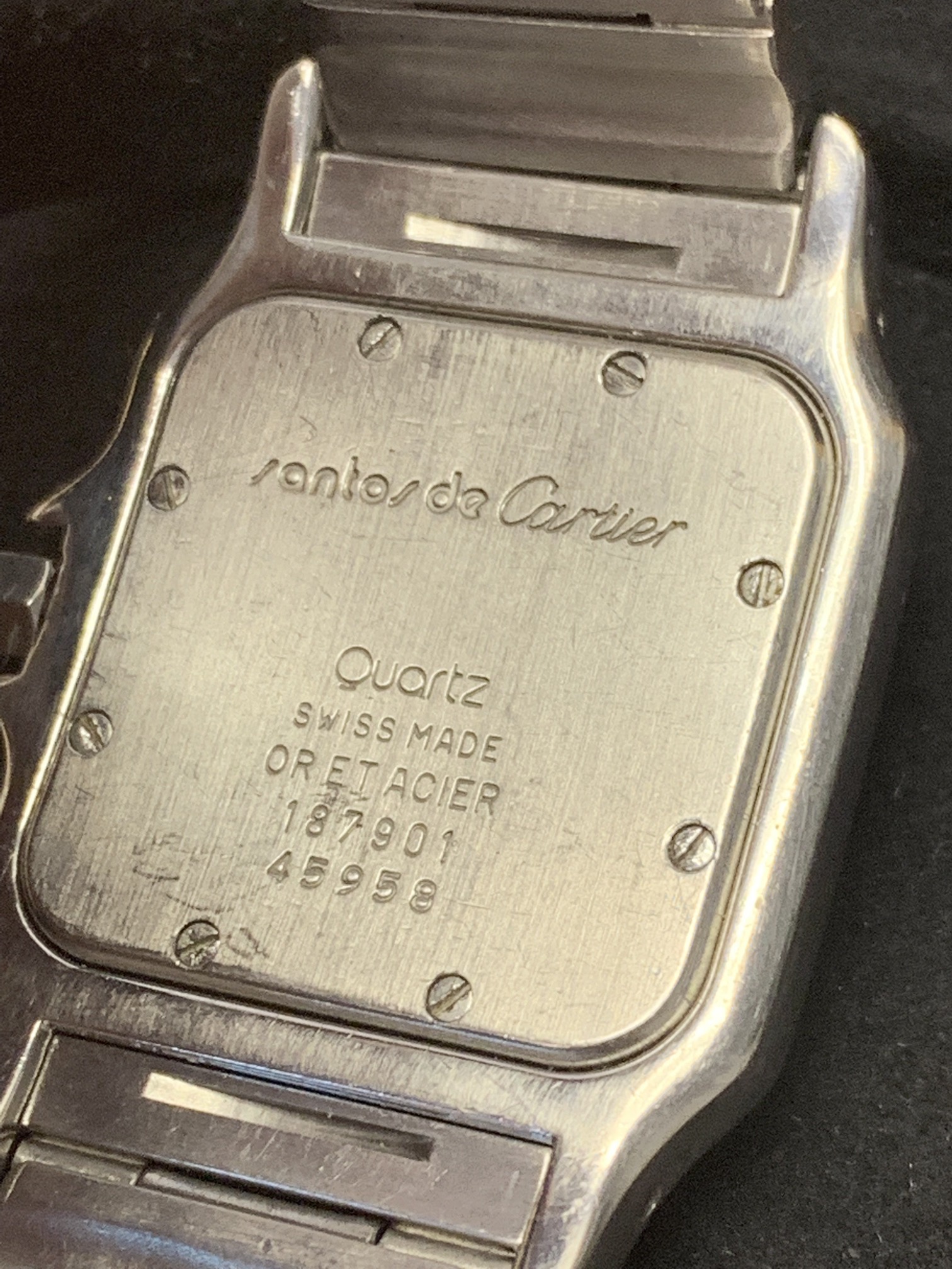 GENTS CARTIER SANTOS WATCH - Image 4 of 4