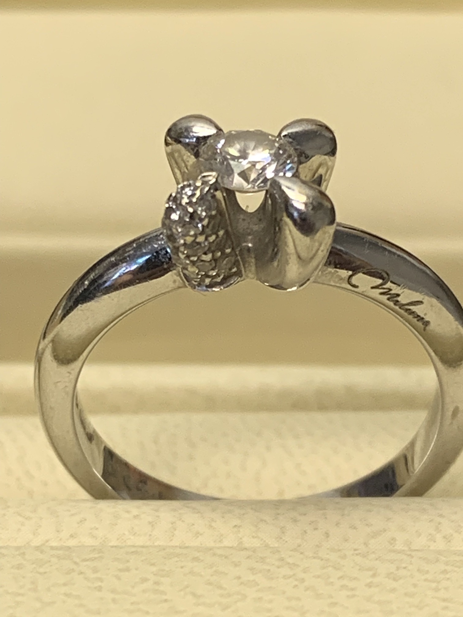 DESIGNER 18ct GOLD 0.33ct DIAMOND RING - Image 3 of 3