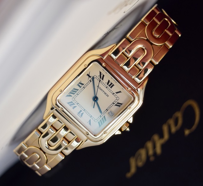 Solid 18K Gold Cartier Panthere XL - Very Rare XL 'Art Deco' Model (Boxset & Certificate)