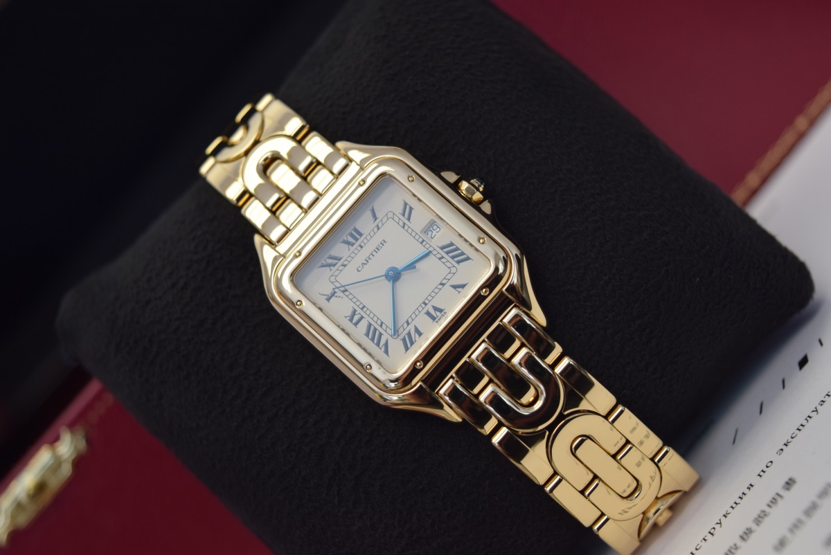 Solid 18K Gold Cartier Panthere XL - Very Rare XL 'Art Deco' Model (Boxset & Certificate) - Image 10 of 15