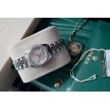 *Beautiful* Rolex Diamond Encrusted Steel & White Gold Lady DateJust (Silver)