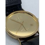 9ct GOLD GENTS ROTARY MILLENIUM STAMPED WATCH