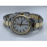 STEEL & GOLD MIDSIZE ROLEX WATCH - NO BOX