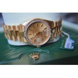 Presidential Gents Rolex Day Date - 18ct Yellow Gold/ Champagne