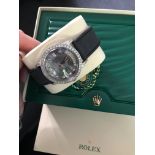 *Diamond Encrusted* Rolex Day Date 18K White Gold (Black Pearl Dial)