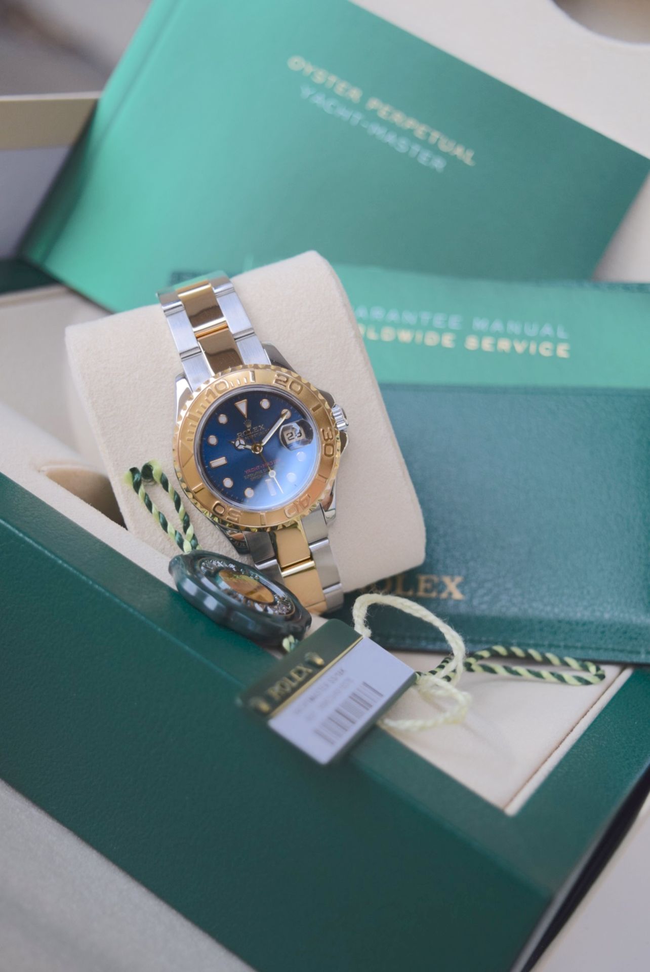 Bi-metal Rolex Yachtmaster - Steel & 18K Gold (Blue Dial) - Image 2 of 10