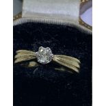 0.25ct DIAMOND RING SET IN YELLOW GOLD