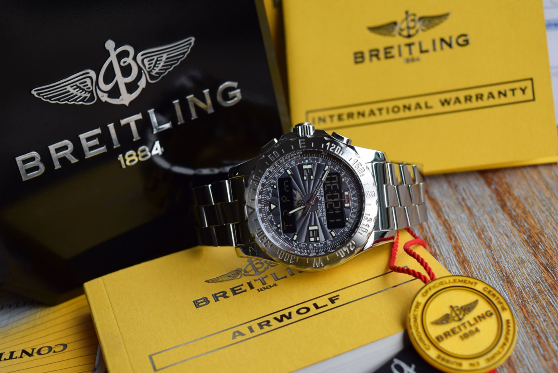 BREITLING AIRWOLF 'PROFESSIONAL' (A78363) - PATTERNED DIAL - Image 11 of 11