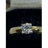 18CT GOLD 0.40ct DIAMOND SOLITAIRE RING