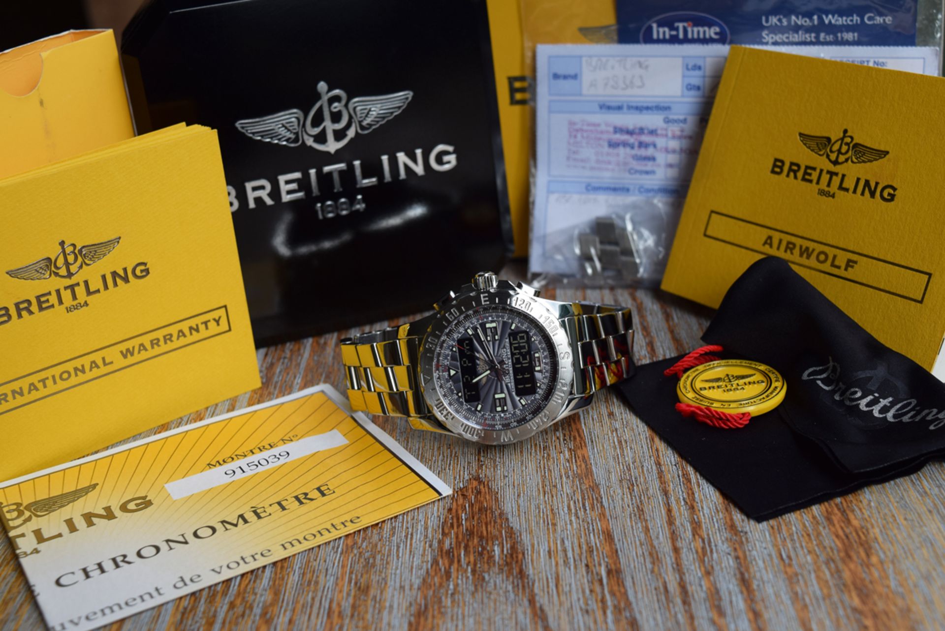 BREITLING AIRWOLF 'PROFESSIONAL' (A78363) - PATTERNED DIAL - Image 2 of 11