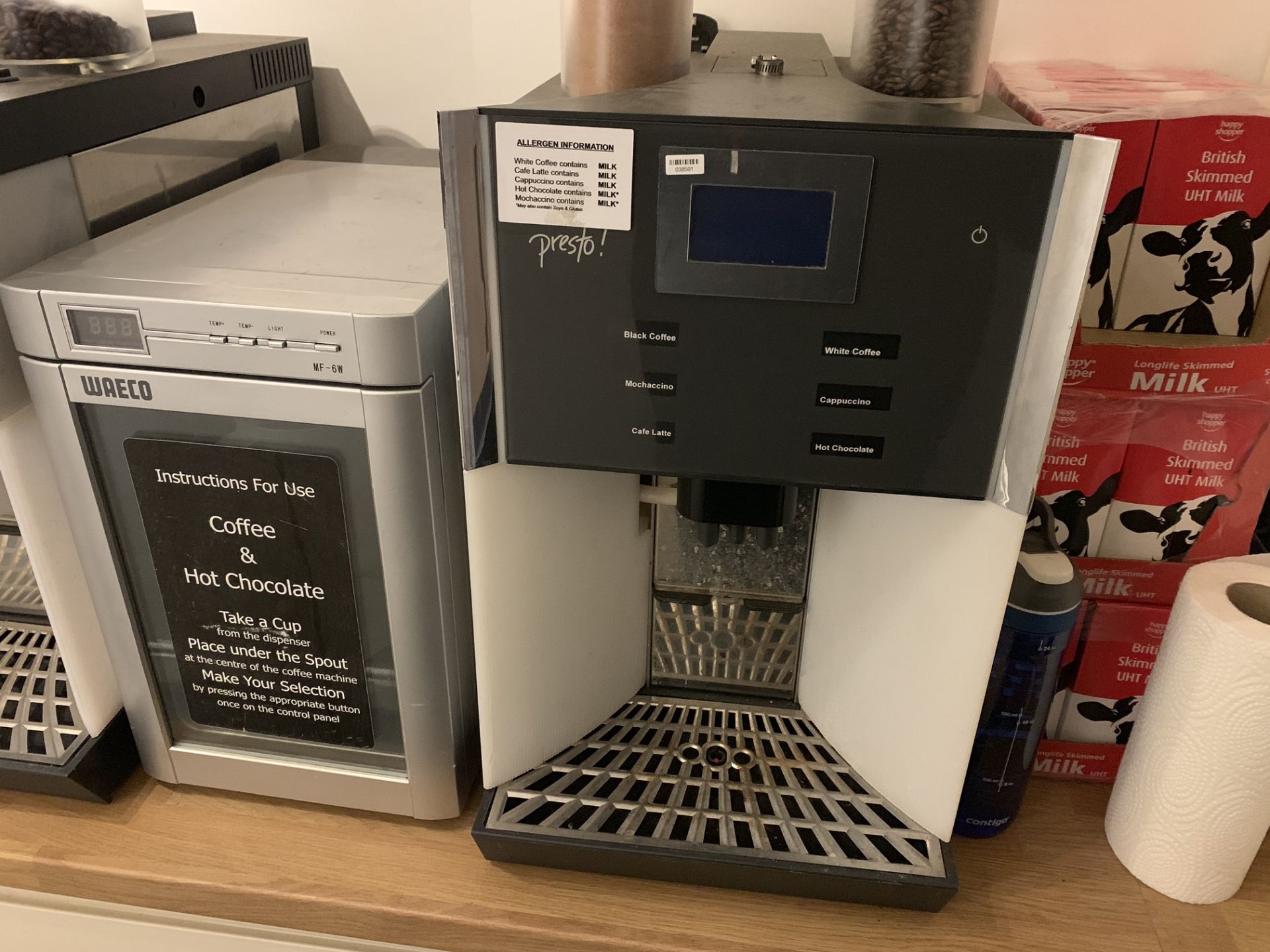 PRESTO COFFEE LATTE MACHINE WITH MILK FRIDGE