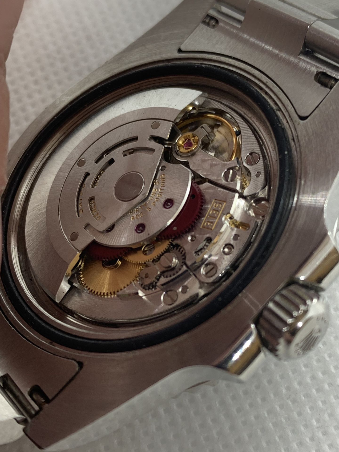 ROLEX SUBMARINER 3135 MOVEMENT WITH S/S METAL WATCH CASE - Image 7 of 13