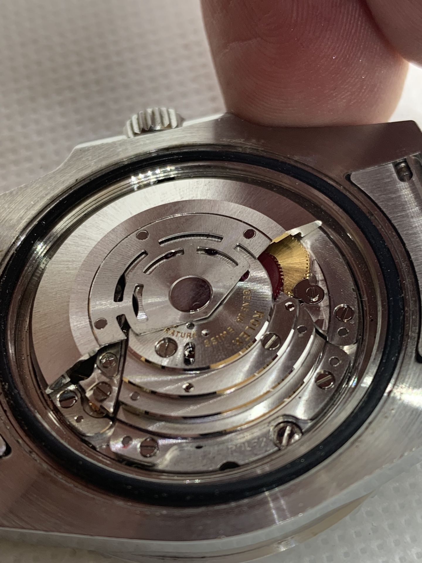ROLEX SUBMARINER 3135 MOVEMENT WITH S/S METAL WATCH CASE - Image 10 of 13