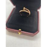 18ct ROSE GOLD JUSTE UN CLOU STYLE RING