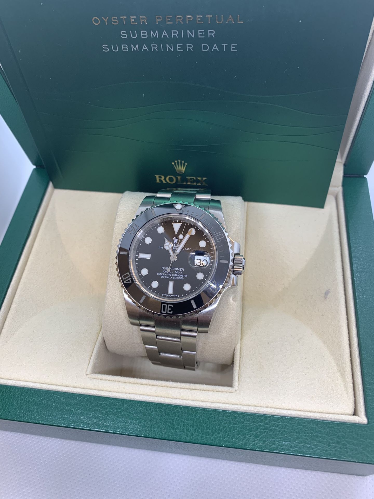 ROLEX SUBMARINER 3135 MOVEMENT WITH S/S METAL WATCH CASE - Image 5 of 13