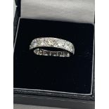 APPROX 3.00ct TO 4.00ct DIAMOND FULL ETERNITY RING SET IN 18ct GOLD
