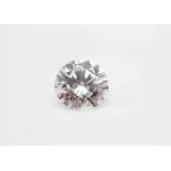 1 brilliant 3,07 ct, color E, clarity VVS2, GIA certificate available, replacement value ca € 140.