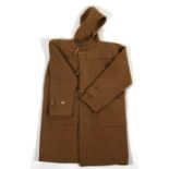 A brown duffel coat, possibly Naval.