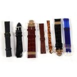 A quantity of gentleman's watch straps.