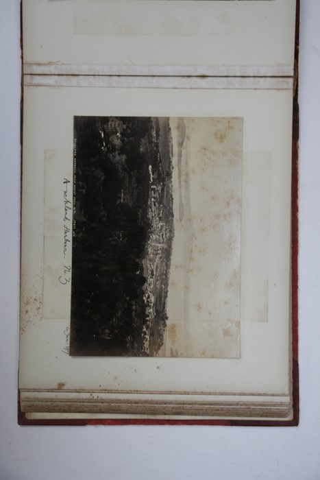 A Victorian photograph album containing photographs covering an Australian and New Zealand tour - Image 17 of 33