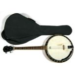 A Gremlin four-string banjo, 89cms (35ins) long.