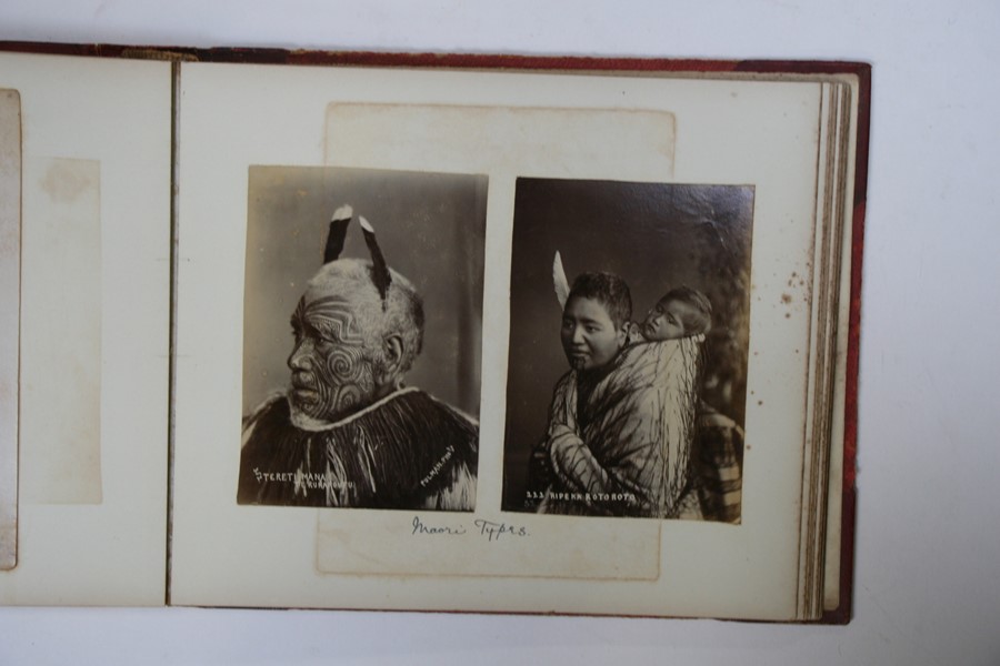 A Victorian photograph album containing photographs covering an Australian and New Zealand tour - Image 21 of 33