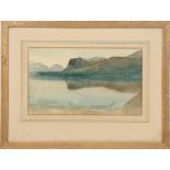 Early 20th century School - Loch Scene with Rowing Boat in the Foreground - indistinctly signed &