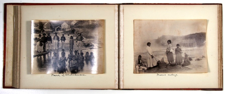 A Victorian photograph album containing photographs covering an Australian and New Zealand tour - Image 2 of 33