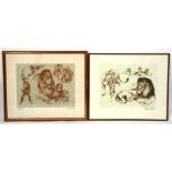 William Timyn (1903-1990) two signed prints for Godolphin Fine Arts, studies of lions and