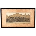 A framed and glazed early 20th century Military Regimental photograph. Overall 50cms (19.75ins) by
